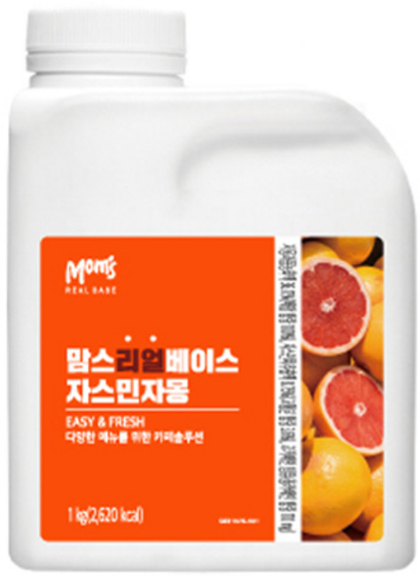 흥국 리얼베이스 자스민 자몽 1L 에이드 과일베이스, 1kg, 1개입, 1개