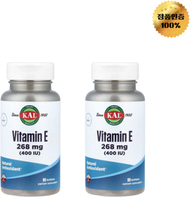 1+1 KAL 비타민E 400IU 소프트젤 90정, 2개