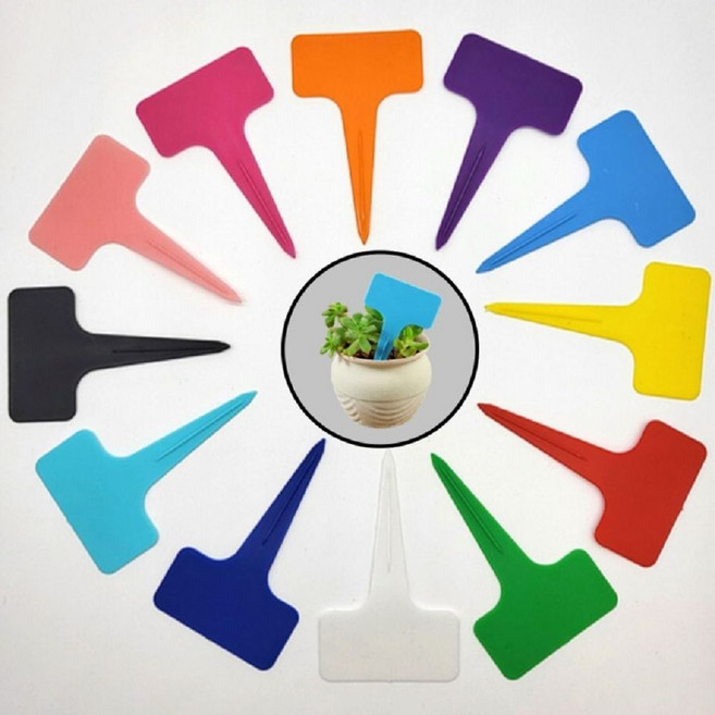 T자형 원예 식물 이름표 12color, 퍼플, 퍼플