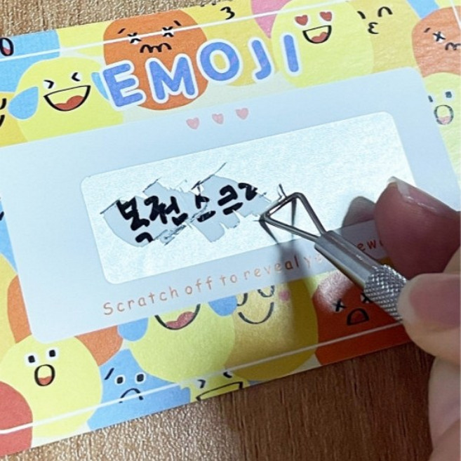 복권스크래퍼 긁기 즉석 스피또 긁개 긁는 도구 복권긁개, 로즈골드, 1개