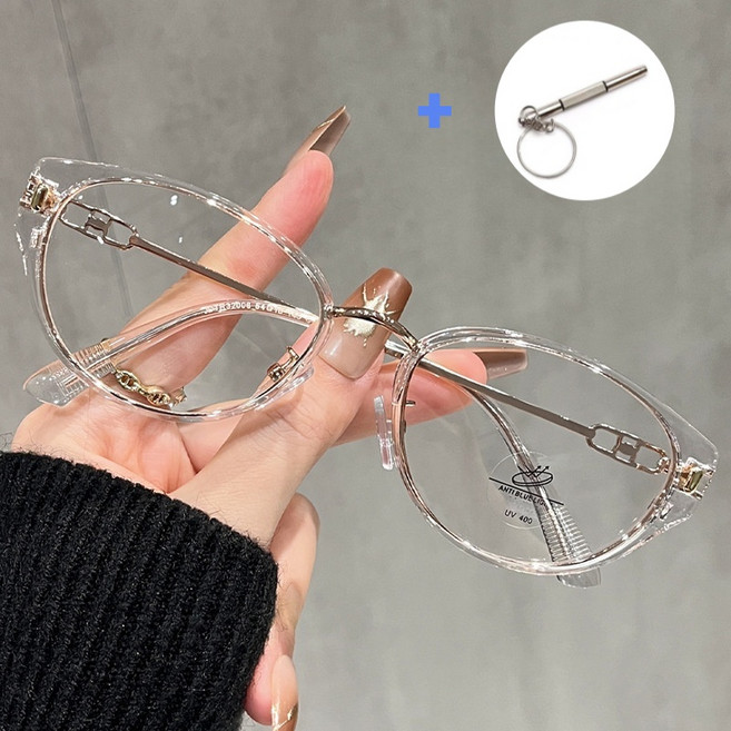 YUEMEIYD 메탈 블루라이트 차단 안경 금자안경 동글이 다각형 안경 남녀 공용