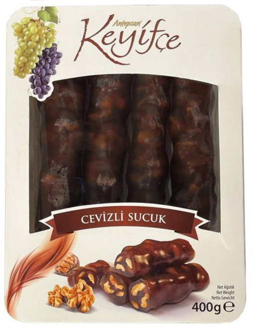 Antepsan 터키 디저트 키이프체 전통 Cevizli Sucuk 달콤한 호두 소주크 14.1 OZ, 1개, 399g