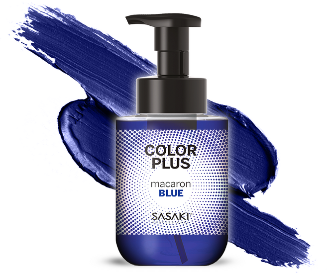 사사키 마카롱 보색 염색 컬러 샴푸 블루, 1개, 300ml