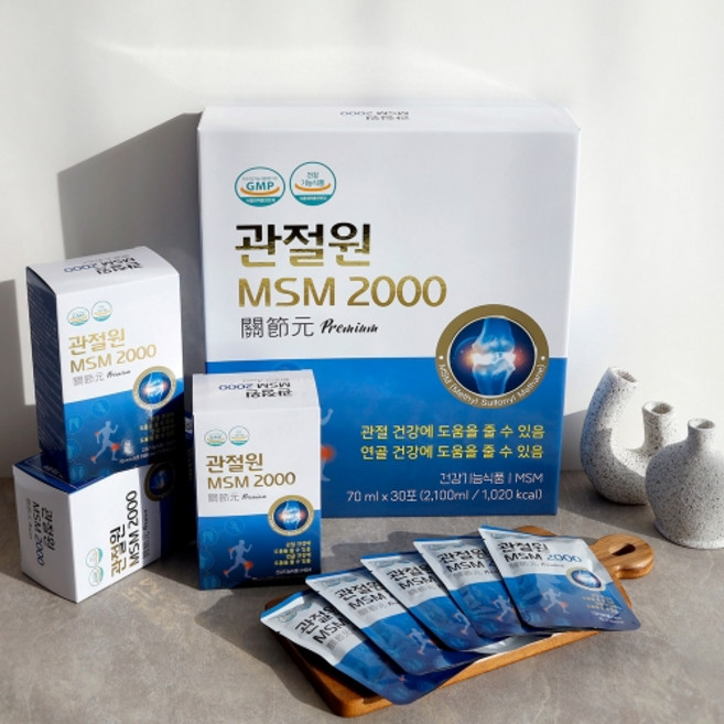 더그린 관절 연골 MSM 프리미엄 마시는 관절건강 정품 1+1, [2+1] 프리미엄 관절MSM 2000, 2개, 350ml