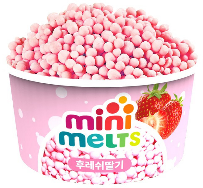 미니멜츠 후레쉬딸기16, 16개, 50g