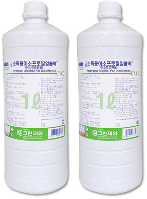 그린제약 이소프로필알콜액, 2개, 1L