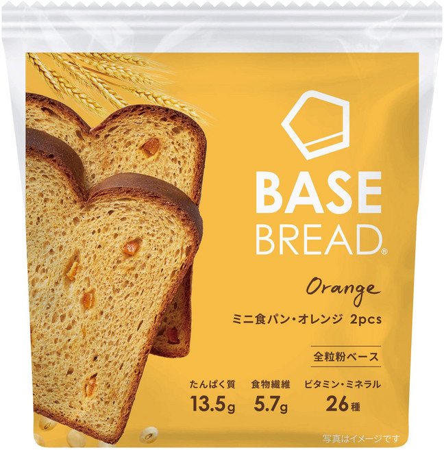 베이스푸드 베이스 브레드 미니 식빵 오렌지 2개입 88g, 87g, 1개