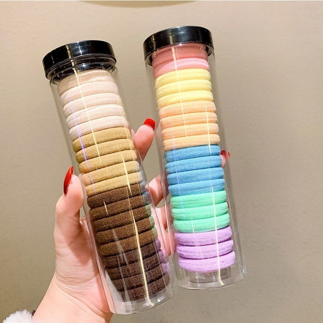 은꽃밴드 [2통40P/4통80P] 대용량 자국없는 여성 머리끈