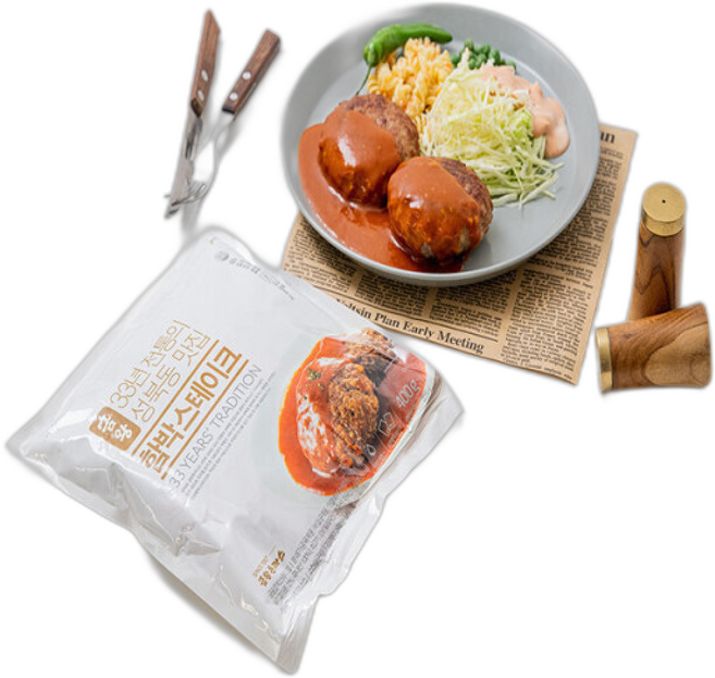 33년 전통성북동 금왕함박스테이크 (소스 합포장), 3세트, 400g