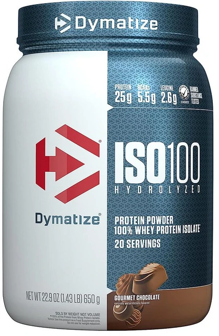 다이마타이즈 ISO100 프로틴 파우더 650g 1팩 초콜릿 Dymatize ISO100 Hydrolyzed Protein Powder 100% Wh, 1개 - 쿠팡
