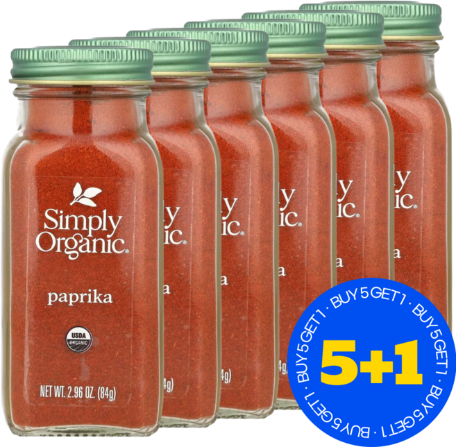 5+1 심플리오가닉 파프리카 84g 스테이크 시즈닝 감바스 / 해외직구 미국정품, 6개