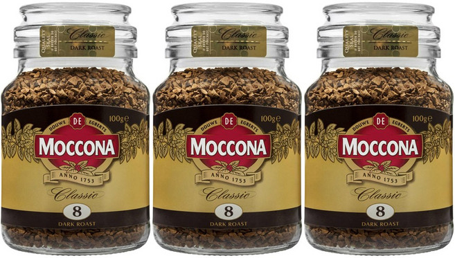 모코나 동결건조 인스턴트 커피 클래식 다크 로스트, 3개, 100g, 1개입