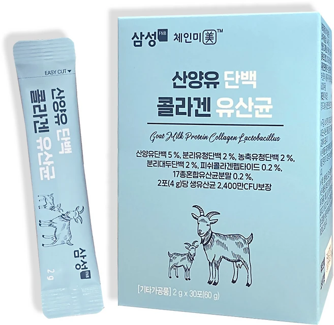 삼성FNB 산양유 단백 콜라겐 유산균 2g, 1개 - 쿠팡