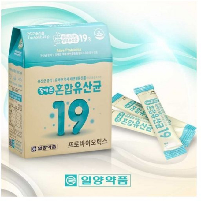 일양약품 장에존혼합 유산균19, 1개, 60정