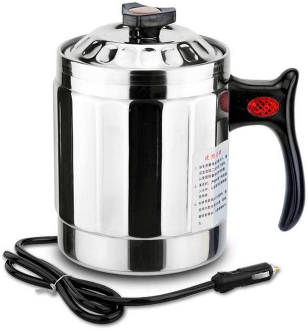 차량용 라면포트 시거잭 화물차 차박 카포트 12V 24V 전기 휴대용 멀티 다용도 캠핑카, 10.600ML24V(12V사용가능)