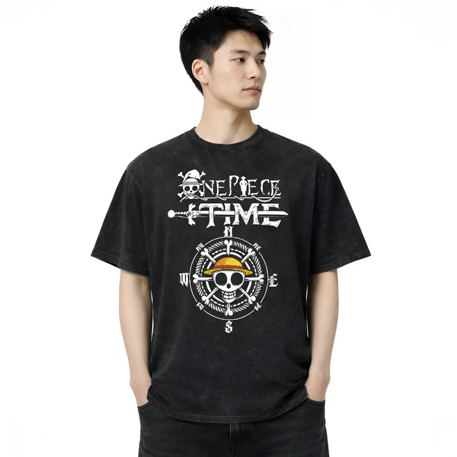 슈퍼 프린트가 들어간 스타일리시한 코튼 티셔츠!