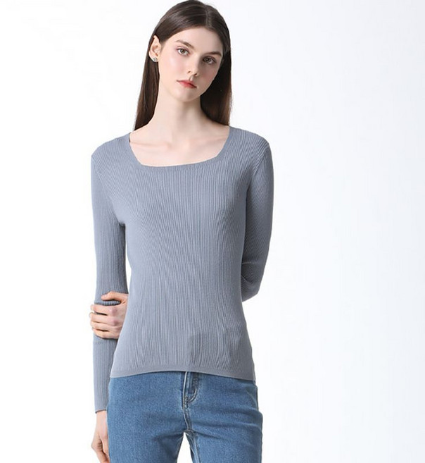 리스트 골지 스퀘어넥 니트 풀오버 택가격 138000원