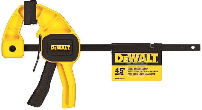 디월트공식대리점 DWHT83191 4.5인치 소형 클램프 목공 홀딩 퀵 그립 목재용 목공용 크램프, 1개