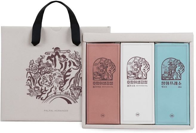 팔팔호랑이 프리미엄 3종 선물세트, 1세트, 선물세트 3종(생기+열기+쌍화프레소)