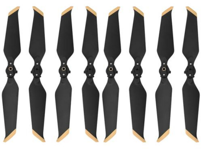 DJI 매빅 2 프로 줌 8743 저소음 감소 프로펠러 퀵 릴리스 접이식 블레이드 예비 부품 드론 액세서리 날개, 5) Gold edge4 pairs