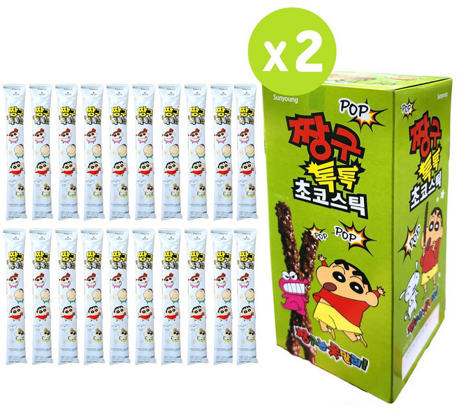 짱구 톡톡 초코스틱 360g 막대과자, 18g, 40개