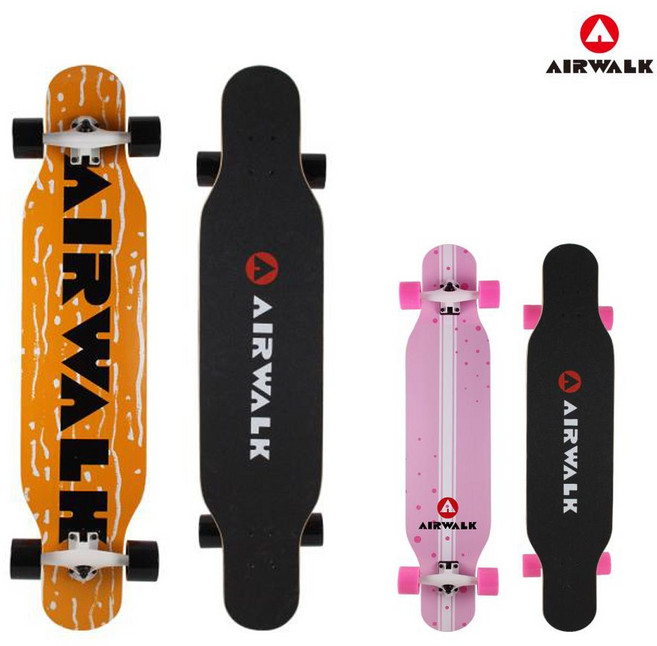 에어워크 롱보드 42인치 WX104 스케이트 고탄성 7051 휠 ABEC 9 베어링, DANCING(핑크), 1개
