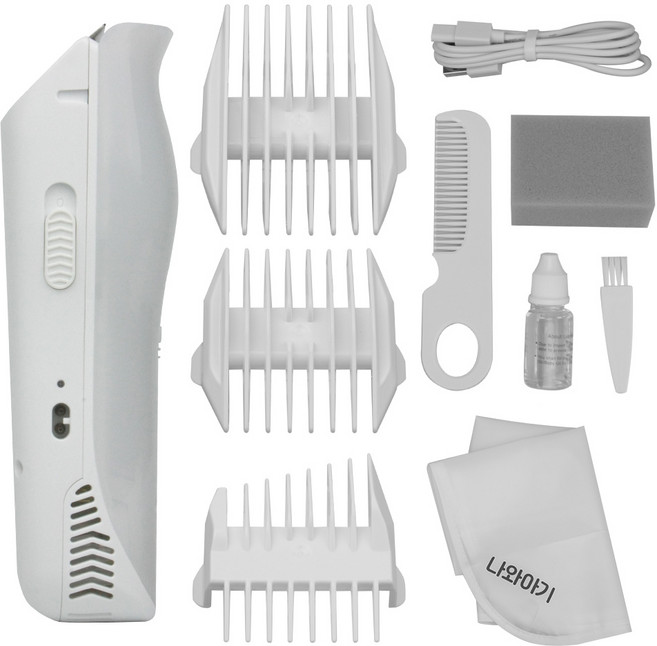 나와아기 아기 충전 방수 흡입식 바리깡