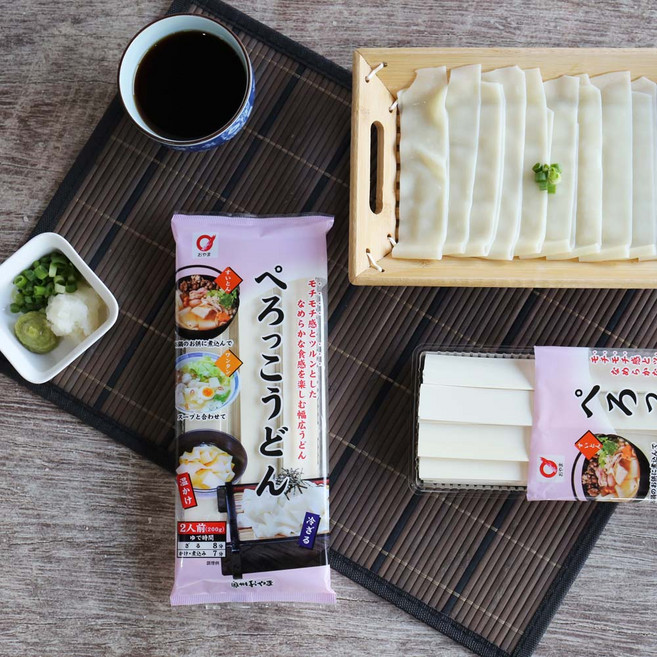 빼롯코 납작 우동면, 200g, 3개