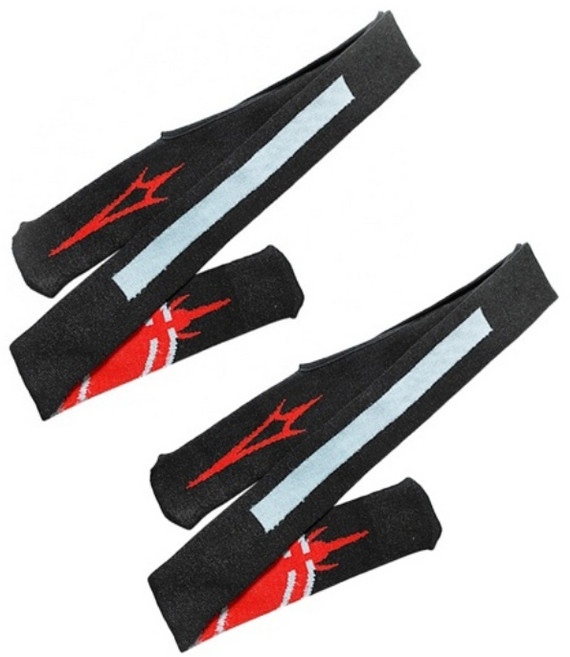 씨케이 / ISO 스판 스타킹 케이스 2개입 / 고탄성 낚싯대 스타킹 / 갯바위 낚싯대 / 원투대 1m~1.5m 까지 / 상하 충격 방지 이중 직조 / 2개 1세트, 블랙 2개입