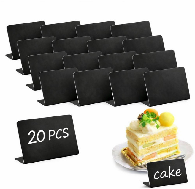 알로하모아 POP 미니 블랙보드 이름표, 20개, L자형