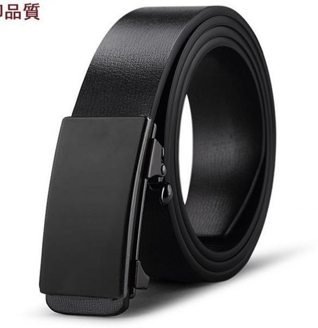 男士自動皮帶 牛皮無牙褲帶 商務休閒百搭腰帶