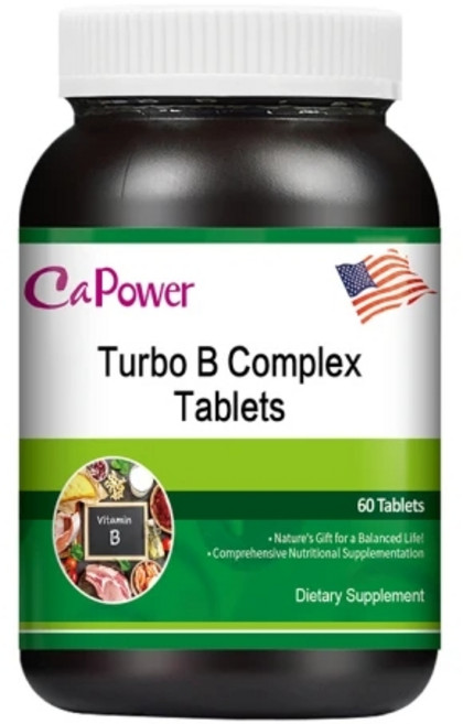 CaPower Turbo B Complex 維生素B群活力錠, 1個, 60份
