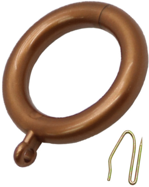 한국레일갤럭시 35mm 일반 커튼링, 1개, 35mm일반링 황동