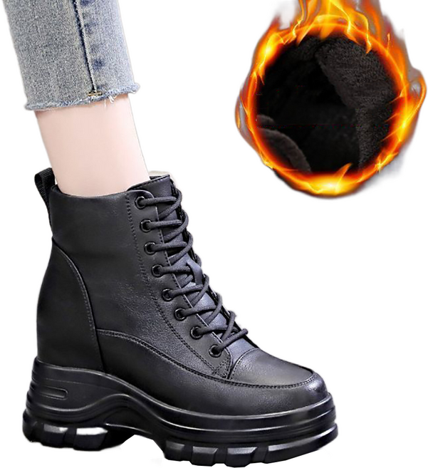 셀럽당 추동 속가보시 워커부츠 여성 키높이 숏부츠M1995