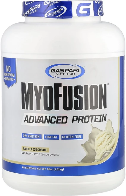 가스퍼리뉴트리션 마이오퓨젼 어드벤스드 프로틴 바닐라 아이스크림 1814g, 1PACKAGE, 2개, 1.814kg - 쿠팡