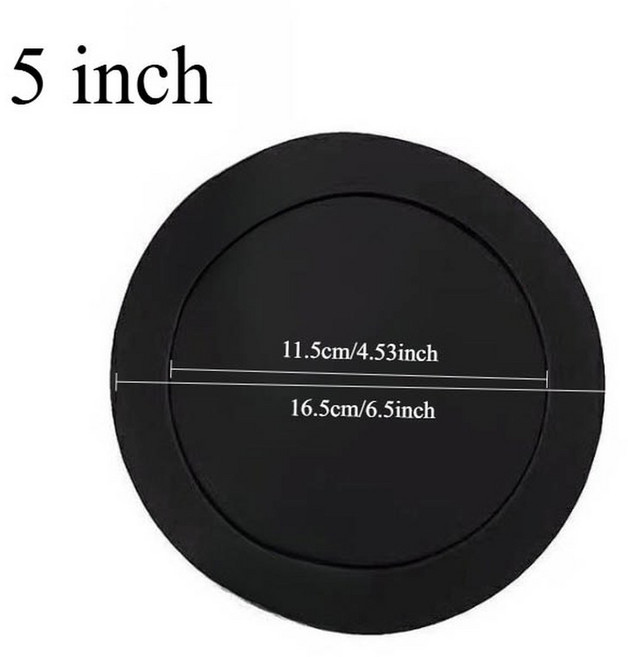 4/5/6 5 인치 자동차 도어 스피커 방음 스펀지 음질 개선 베이스 링 폼 우퍼 패드 인테리어 액세서리, 5in, 1개