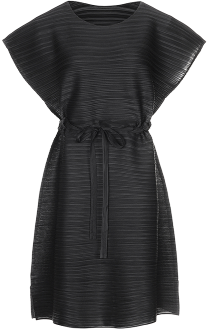 피네플리츠 벨트 캡소매 원피스 (4 Color)