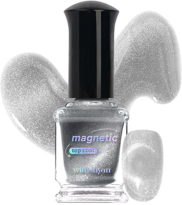 위드샨 커스텀 마그네틱 네일 자석 탑코트, 1개, 10g, 투명