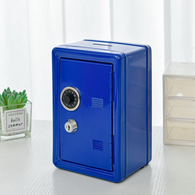 씨앤초이스 캐비닛 미니금고, 블루, 1개