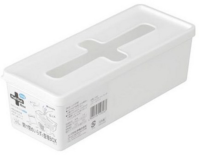 이노마타 크로스 정리함 다용도 보관함 비닐봉지 수납함, 2개, White