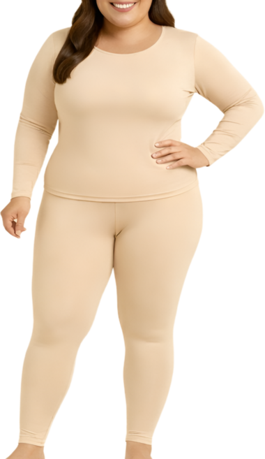 벨에라 빅사이즈 히트웜터치 여성용 발열 내의 내복 상하세트