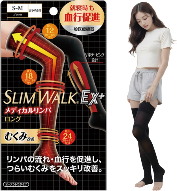 슬림워크 메디컬 강압롱 허벅지 종아리 압박스타킹