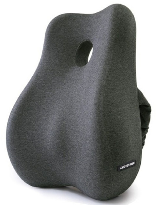 디모어 고급형 바른자세 의자 등받이 쿠션, 블랙