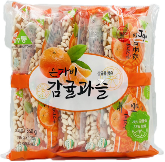 제주 은가비 감귤 과즐 한과, 1개, 350g