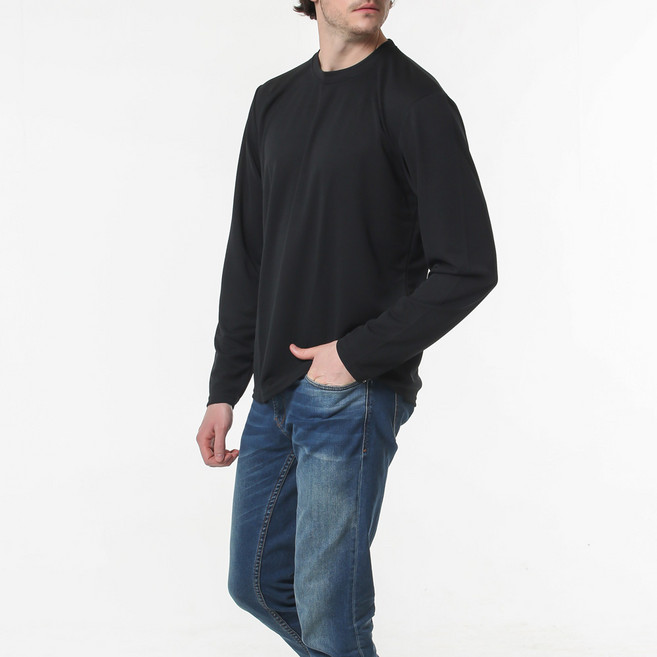 남성 여성 쿨링 PK 라운드 긴팔 티셔츠 S-2XL 2장세트