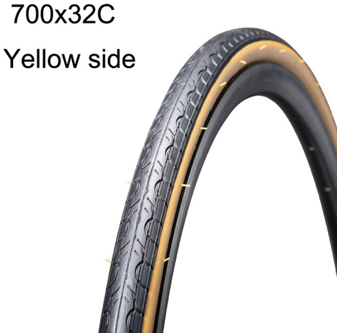 KENDA 초경량 저저항 도로 자전거 타이어 노란색 측면 표준 700C 700x 25C 28C 32C 35C 38C 40C, [10] 1pc 700x32C Yellow