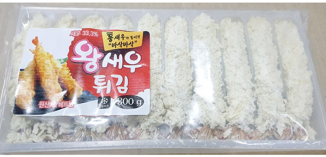 빵가루 왕새우튀김 300g 업소용 냉동 벌크 노바시, 1개