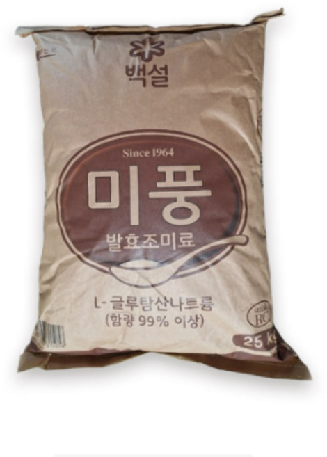 백설 미풍25kg RC 발효조미료, 1개, 25kg