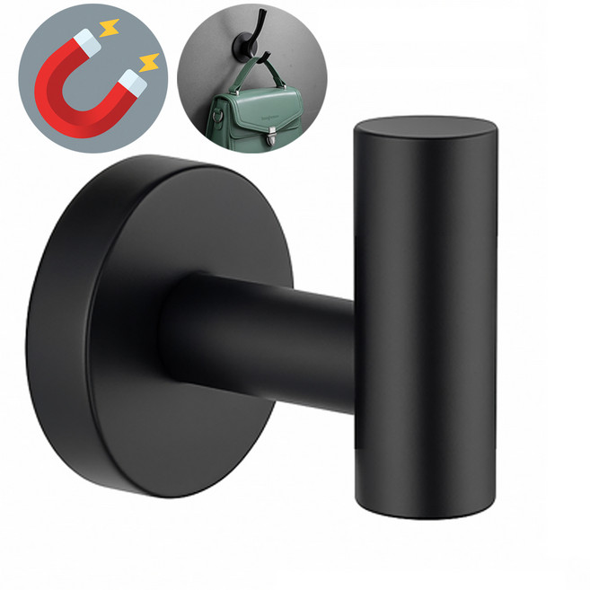 네오디움 초강력 자석 다용도 만능 후크, 모던, 1개, 블랙