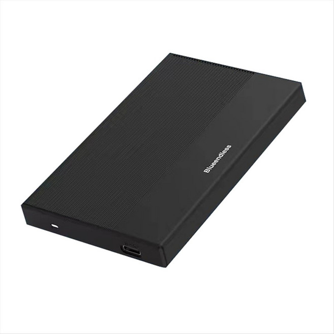 Blueendless 6TB 휴대용 외장형 하드 드라이브 2.5인치 휴대용 하드 드라이브 Type-C SSD PC용 기계식 외부 상자, 검은색